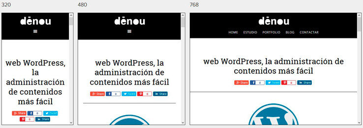 Wordpress diseño adaptable